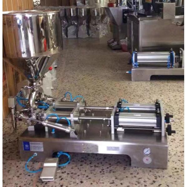 Semi Automatic Liquid Filling Machine For Paste Cosmetic Cream With Certificate