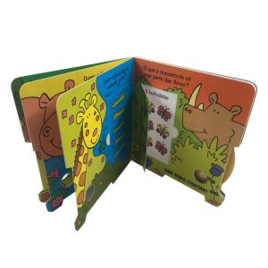Full Color Glossy Cardboard Custom Board Book Printing For Children Learning