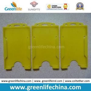 China Office Using Business ID Card Holder Yellow Color Open Side wholesale
