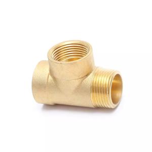 China Customized Logo Drawing Within 3 Days Equal FxFxM Tee Hexagon Head 90 Degree Elbow 3 Way Forged Brass Pump wholesale