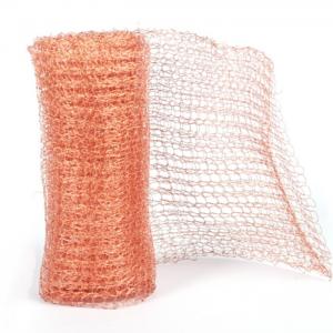China 100% Pure Copper Mesh Knitted Metal Wire Mesh For Pest Control ODM Available on sale
