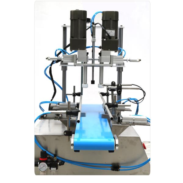 High Efficiency Semi Automatic Desktop Pneumatic Screw Machine Plastic Cap for Cosmetics Water Beverages Glass Spray Bottles