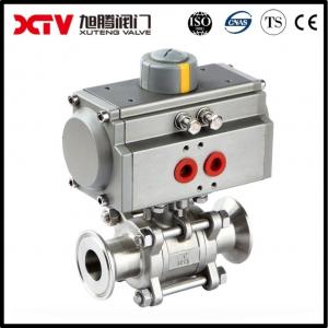 China 3-PC Screwed Ball Valves with Pneumatic/Electric Actuator Easy to Maintain and Repair on sale
