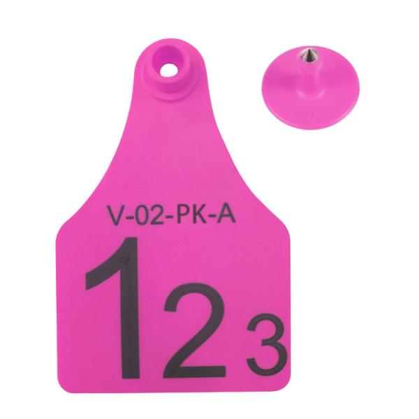 Quality One Set Of Reuse Rfid Cattle Tags Plastic + ABS Materials With High Tension for sale