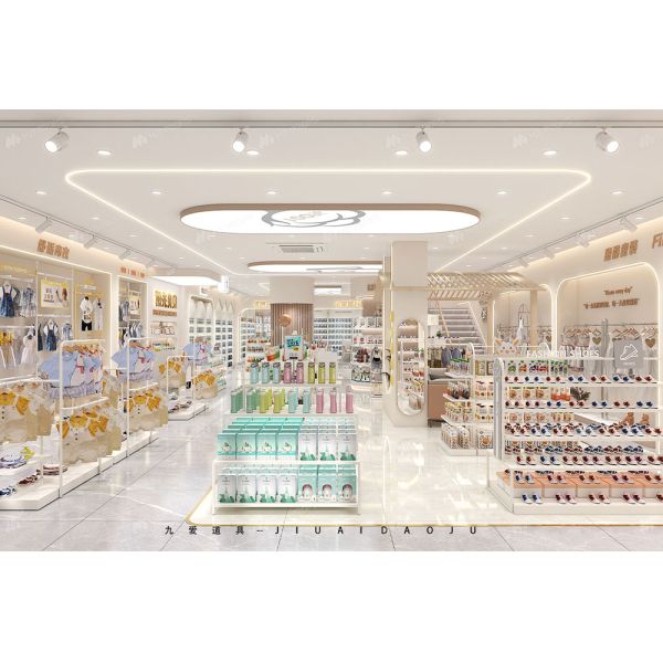 BBC011 Maternity Store Decoration Baby Shop Display Rack Baby Diapers Display Stand for Baby Store Design