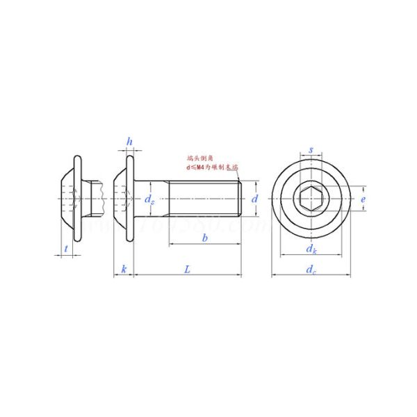 ISO 7380-2 Socket Button Head Screws with Flange | Stainless Steel Machine Screws