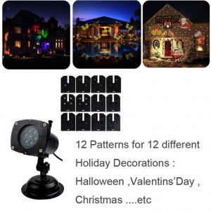 China Holiday Light Romantic Moving Sparkling LED Snowflake Landscape Laser Projector Wall Lamp Xmas Light Bar Wedding Party wholesale