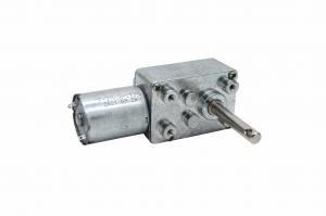 China 24V Dc Worm Gear Motor With Encoder Micro Ratio 1/52 For Industrial Equipment wholesale