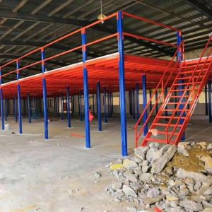 China SGS Warehouse Mezzanine Racks Floor Board Mezzanine Shelving System on sale