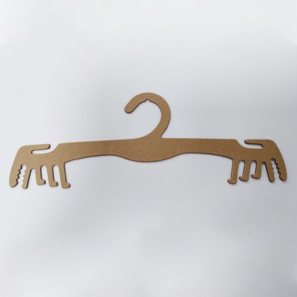 Eco-Friendly Space Saving Single and Double Layer Recycled Cardboard Hangers for Clothing Organizer