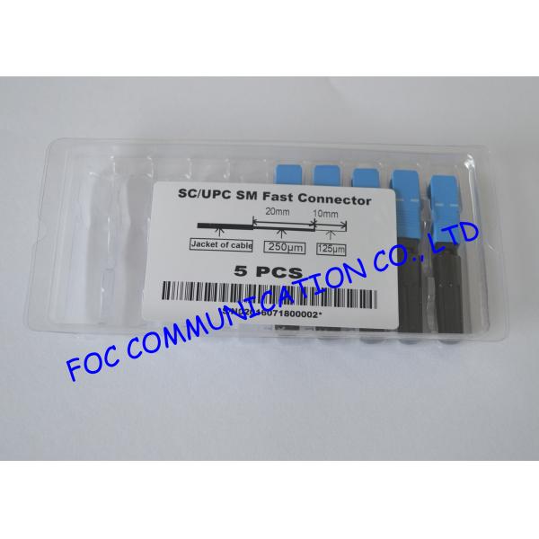 Fast SC / UPC Fiber Optic Cable Connectors Quick and Easy Termination