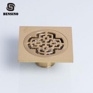 China Antique Brass Bathroom Floor Drain Strainer 10cm on sale