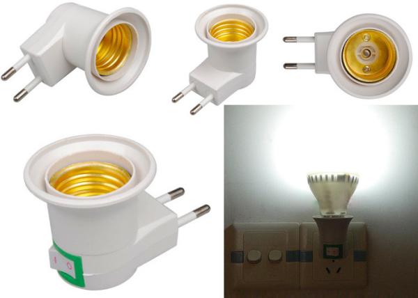 E27 Base Socket EU Plug Night Light With Power On-off Control Switch wall E27