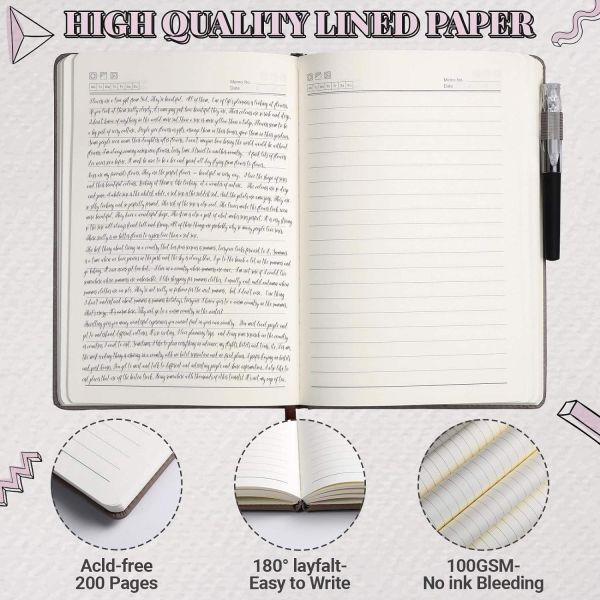 Custom Logo Pu Leather A6 A7 Small Cute Kawaii Tiny Hardcover Notebook