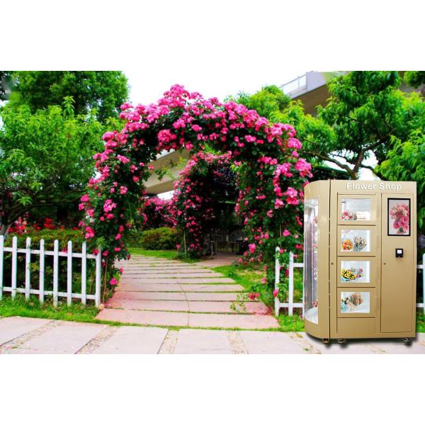 Rose Fresh Flower Vending Machine Self Service With Remote Control CE FCC