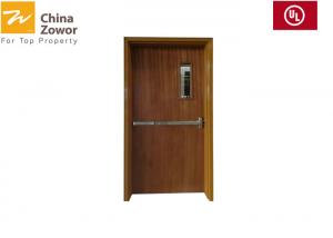 China BS476 Baking Paint Flush Panel Wooden Fire Doors For Apartment/Various Colors/ Size 3'X 7'/ Perlite Board Infilling on sale