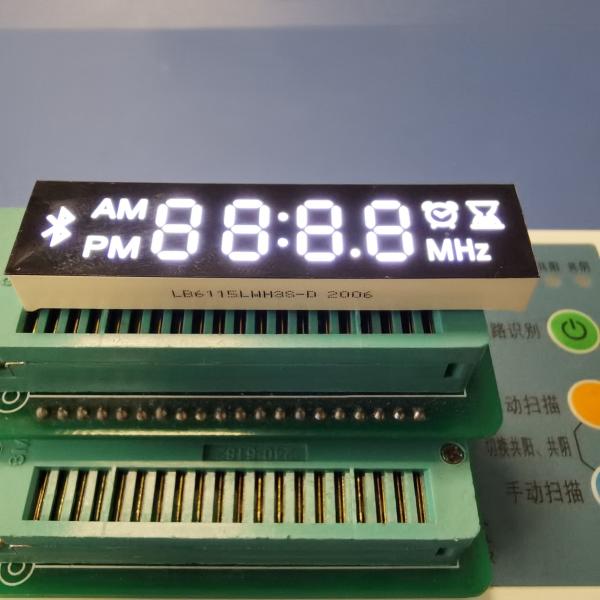 Customized Ultra White 4 Digit 7 Segment LED Display Module For Bluetooth