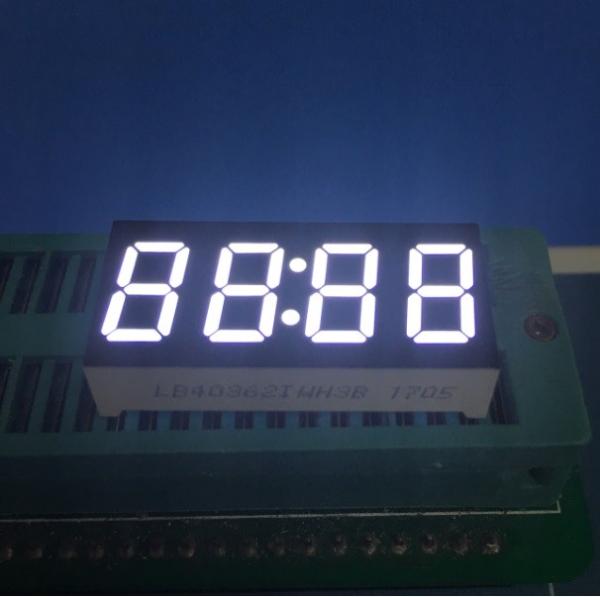 0.36" Common Anode 4 digit 7 Segment LED Clock Display Ultra Bright White For