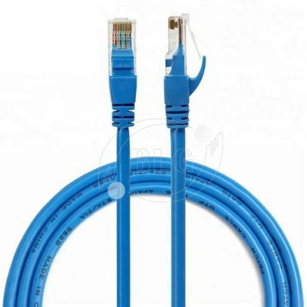 8P8C RJ45 UTP Patch Cord , Blue PVC Cat5e Ethernet Patch Cable 5m Length