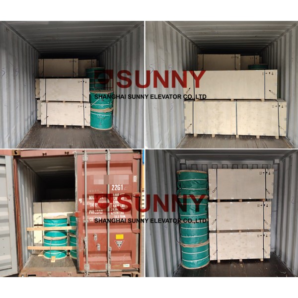 2.5m/S VVVF Gearless Traction Machine Mechanical Safety 1600kg Load