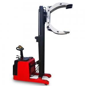 China Automatic Electric Straddle Stacker Portable Loading And Unloading Forklift Rotating Clamp on sale