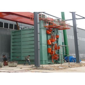 China Continuous Hooks Automatic Shot Blasting Machine Derusting Bed Frame wholesale