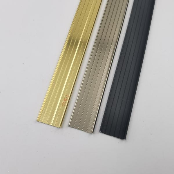 Side view of aluminum trim profile