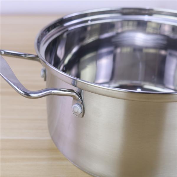 Customized 18cm 20cm 26cm Cookware Set Stainless Steel 201
