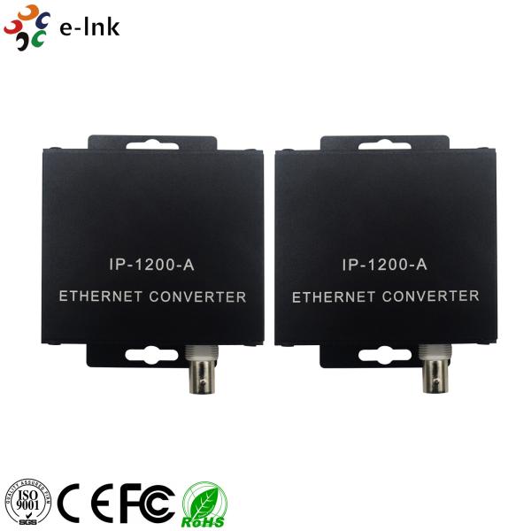 Quality Fast Transmitting Ethernet Over Coax Extender Transceiver Metal Material With PoE for sale