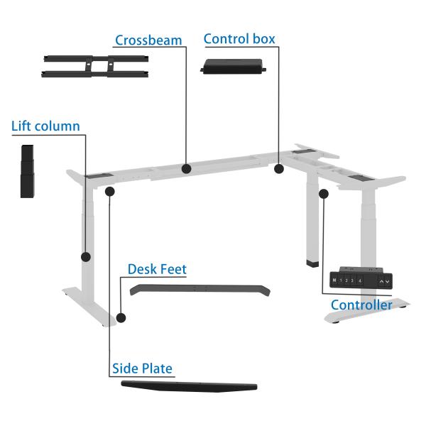 Modernize Your Workspace with Uplift Power Lift Standing Desk 355 Lbs Weight Capacity