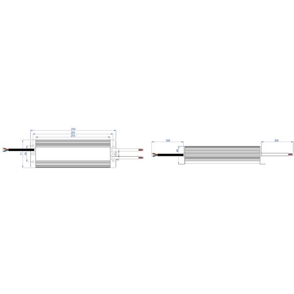 High Power Waterproof Electronic LED Driver 200W 300W Anticorrosive