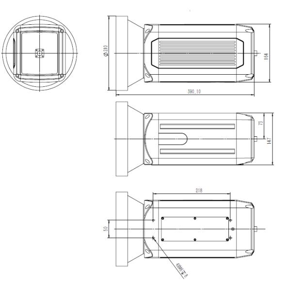 JH640-690 MWIR MCT Cooled Long Range Thermal Security Camera