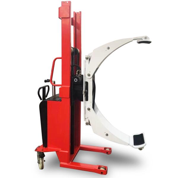 500kg 1000mm-3000mm 180 Degree Rotating Clamp Paper Reel Lifter Roll Equipment