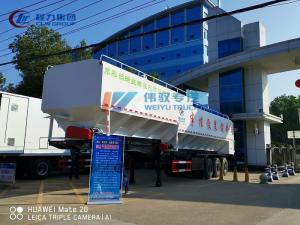 China 50T 60T FUWA Livestock Feed Transport 3 Axle Semi Trailer wholesale