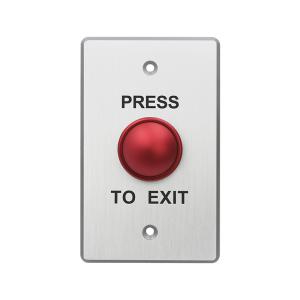 Mushroom Push Button with Metal Plate and Square ANSI Size