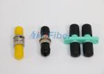 ST / UPC Single Mode Fiber Optic Adapter Simplex Round Type Fiber Optical