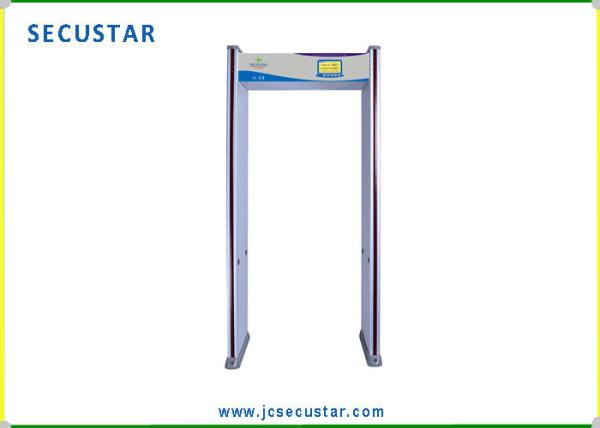 Quality Hotel Security LCD  Alarm Door Frame Metal Detector With 4-8 hours Power Backup for sale