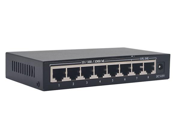 Quality 8 Port Network Switch Power Over Ethernet 16Gbps Excellent Heat Elimination for sale