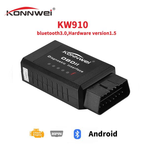 Quality Mini Elm327 Obd2 Diagnostic Scanner Code Reader Gsm Tracker Pic18f25k80 KONNWEI KW910 for sale