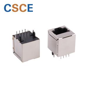 China 8 Pin Network RJ45 Connector Transformer Filter Contact Material Phosphor Bronze wholesale