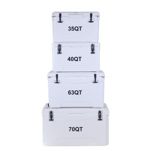 LLDPE Rotomolded Ice Box Cooler Portable 25QT Plastic Insulated