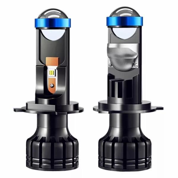 Quality Led Headlights High Power H4 Mini Projector Bulbs H7 Mini Bi Led Laser Projector Lens H7 H4 for sale