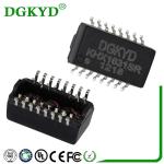 KHX1631SR 16 pins Ethernet Transformer , SMT cat5 Ethernet Transformer