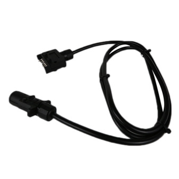 SAE J2863 Trailer Electrical Connector 7 Pole Flat To 7 Pole Round Socket