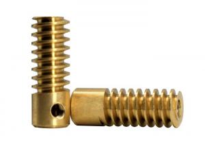 China CNC Machining Brass Worm Gear Screw Type1 Lead 0.5 Module AGMA 7 wholesale