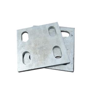 China 4 Hole Galvanized Embedded Plate With Round/Square/Rectangular Shape on sale