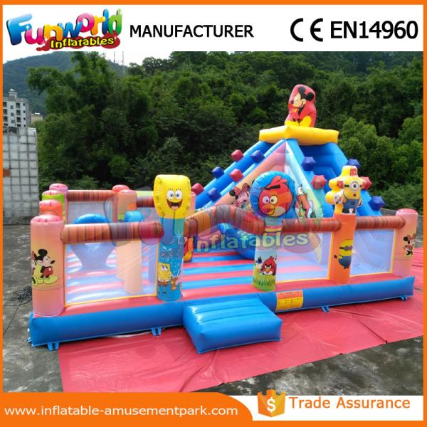 Mickey Mouse & Minion Combo Inflatable Bouncer Slide Jumping Castle for Kids