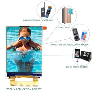 2.4 Inch TFT LCD Screen 240 * 320 8-Bit MCU Interface For Handheld Walkie Talkie