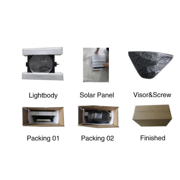 Yellow High Brightness 12V 7AH Solar Powered Traffic Lights Plastic