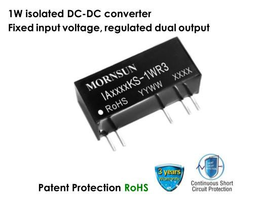 Quality Unregulated Modular DC DC Converter Voltage Isolation Fixed Input 1W Single Output for sale